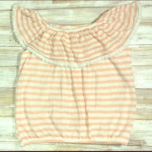 Speechless knitted girls ruffle top